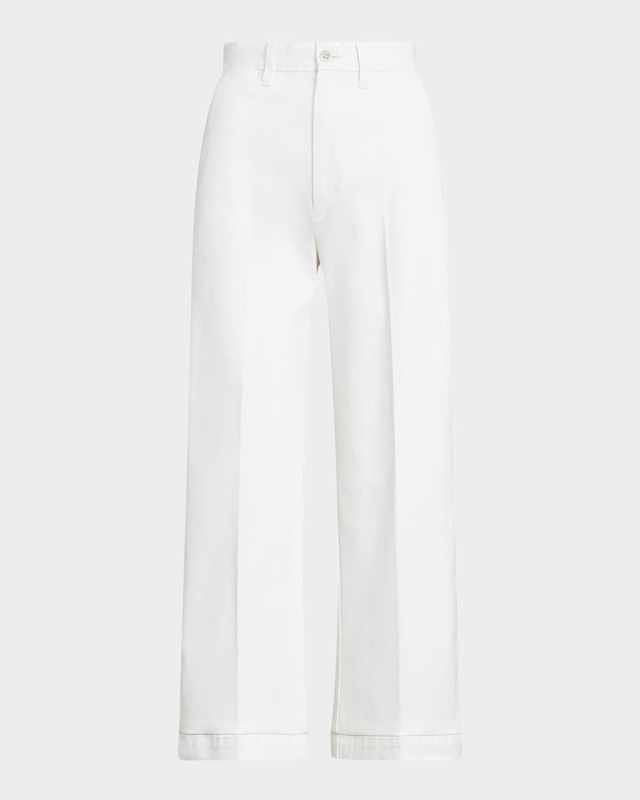 Chino Wide-Leg Pants